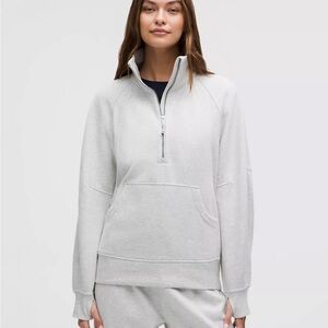 Women's Gray Half-Zip Sweatshirt